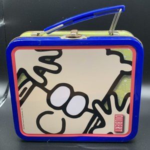 VINTAGE Dilbert Mini Tin Lunch Box USED